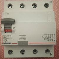 Interruttore Differenziale Puro 4 Poli 40A 0,03