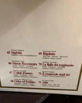 80 Dischi vinile I Gioielli della Lirica