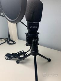 Microfono professionale con stand e filtro anti-po