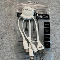 Cavo Ricarica quadruplo universale telefono apple