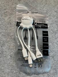 Cavo Ricarica quadruplo universale telefono apple