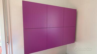 Mobile porta TV design moderno colore viola/fucsia