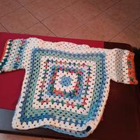 maglia granny lavorazione ad uncinetto 