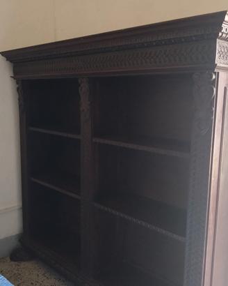 arredo studio antico in legno massello stile rinas