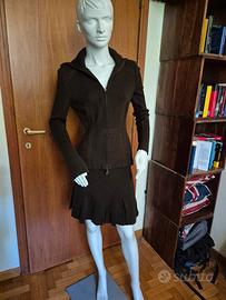 completo marrone in lana luisa spagnoli