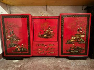 credenza - mobile bar cinese vintage