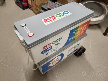 Batteria LiFePO4 24V 100Ah deep cycle COME NUOVA