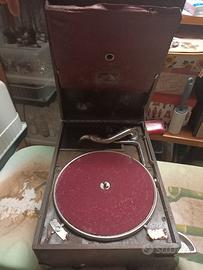 grammofono con dischi opera