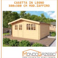 Casetta legno 34mm casa 3,8x3,8 giardino casette