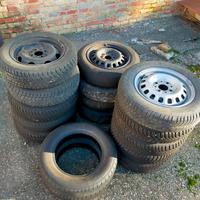 Cerchioni 13" con gomme (ideali per Fiat Panda 1ª)