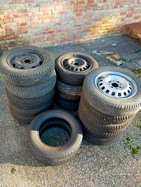 Cerchioni 13" con gomme (ideali per Fiat Panda 1ª)
