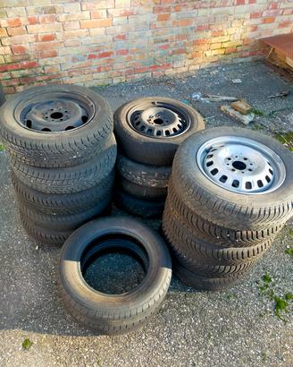 Cerchioni 13" con gomme (ideali per Fiat Panda 1ª)