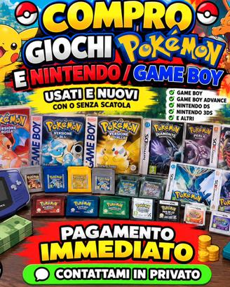 Giochi Pokemon Nintendo 3DS, DS, Game Boy