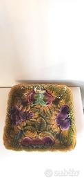 Centrotavola in maiolica francese Sarreguemines