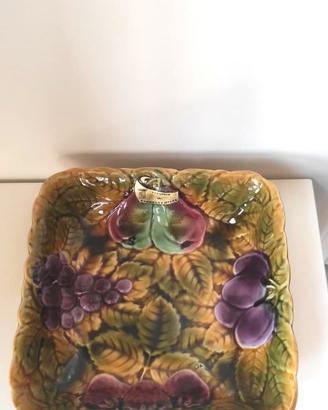 Centrotavola in maiolica francese Sarreguemines