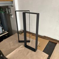 Coppia gambe tavolo in ferro