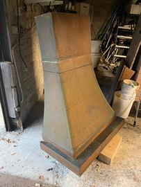 cappa in rame martellato 