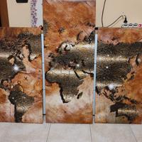 Quadro nuovo cartina del mondo