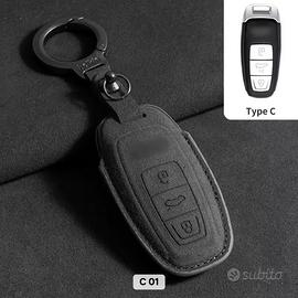 Cover chiave Audi premium effetto alcantara nera