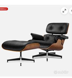 Chaise Longue e ottomana replica Charles Eames
