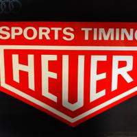 Adesivo Heuer originale '70 26x18 cm