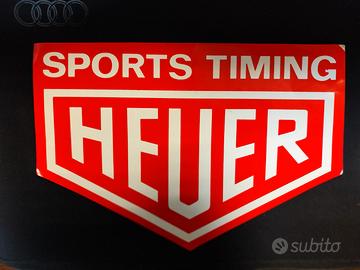Adesivo Heuer originale '70 26x18 cm