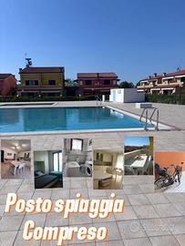 Bilocale villaggio con piscine e posto spiaggia