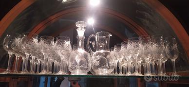 servizio bicchieri cristallo 