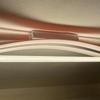 Lampadario rettangolare neon moderno