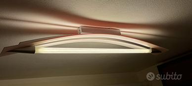 Lampadario rettangolare neon moderno