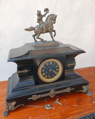 orologio in marmo nero pesante