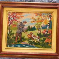 Quadro ricamato a mano