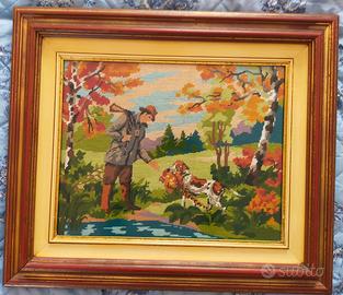 Quadro ricamato a mano