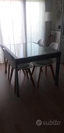 tavolo in vetro temperato Bontempi 