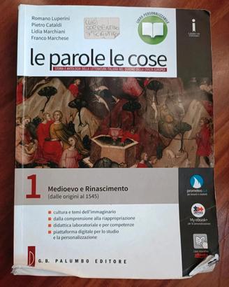 Libro Letteratura Italiana Vol 1 Medioevo Rinascim