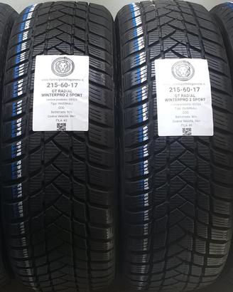 4 GOMME 215 60 17 GT RADIAL A68324