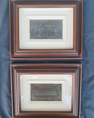 Coppia quadri / placchette vintage