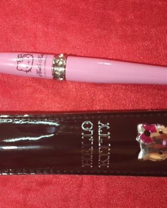 penna vintage argento e Swarovski Hello Kitty 