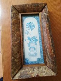 Quadro con cornice di albero 18x33x4cm