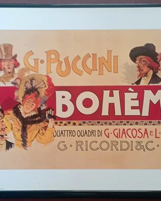 Locandina 50x70 la Bohème  di G. Puccini