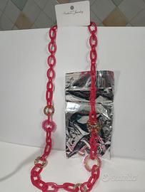 COLLANA LUNGA  colore Fucsia