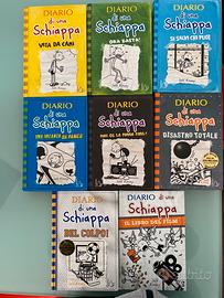 Set 9 libri diario di una schiappa