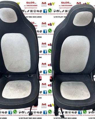 TAPPEZZERIA INTERNI SEDILI SMART 453 FORTWO ANNO 2
