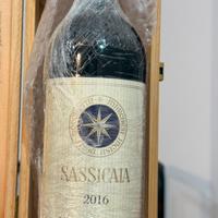 2 bottiglie Sassicaia 2016
