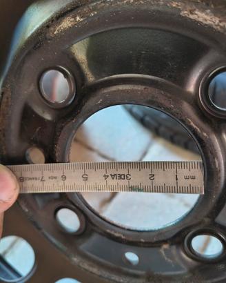 gomme estive con cerchioni e copri cerchioni Panda