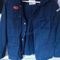 giacca con cappuccio sahariana 