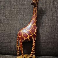 GIRAFFA Scultura Etnica Artigianale in Legno