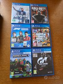 PlayStation 4 con giochi 
