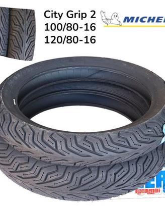 Coppia Copertoni DOT 4425 Michelin City Grip 2 120