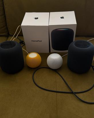 due homepod e due homepod mini - stereo e siri
